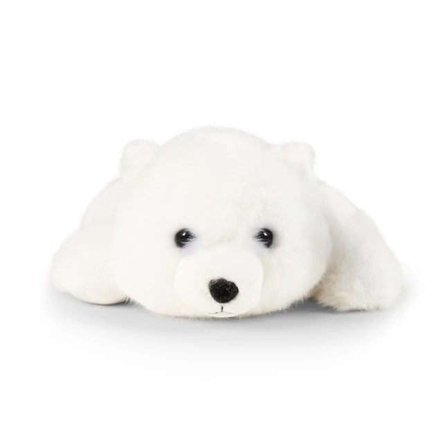 Plush Polar Bear 29 cm. lying down LazyAnimals series
