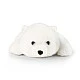Plush Polar Bear 29 cm. lying down LazyAnimals series