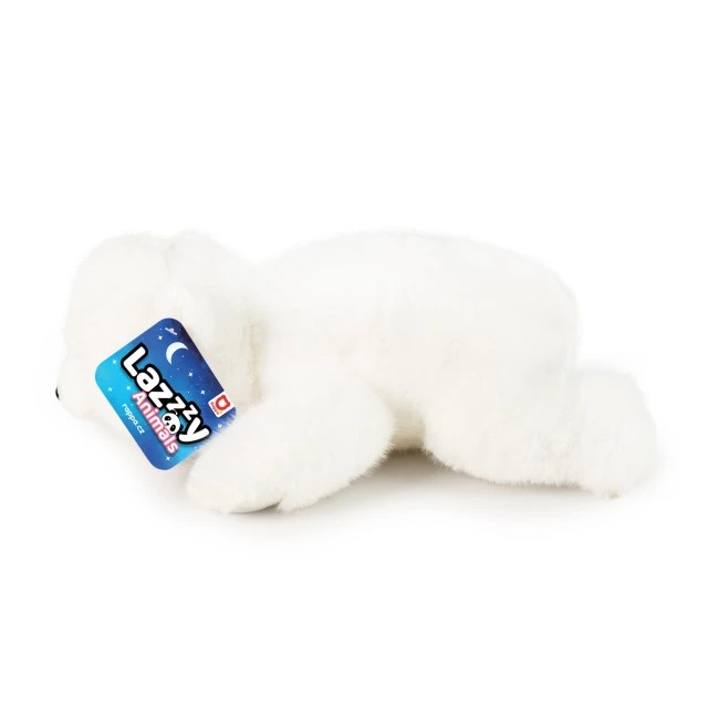 Plush Polar Bear 29 cm. lying down LazyAnimals series