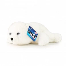 Plush Polar Bear 29 cm. lying down LazyAnimals series