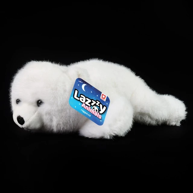 Plush Polar Bear 29 cm. lying down LazyAnimals series