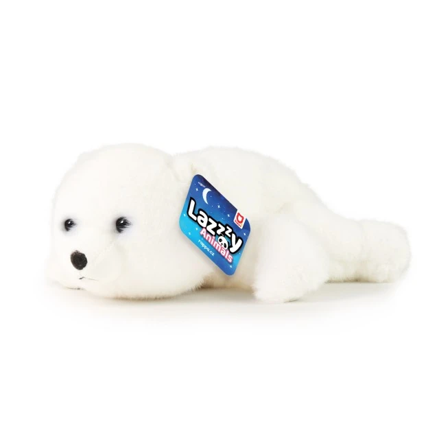 Plush Polar Bear 29 cm. lying down LazyAnimals series