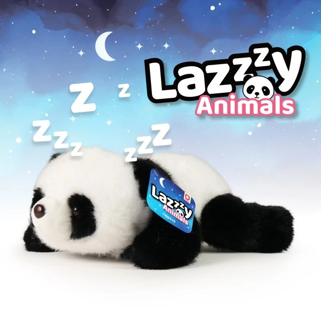 Plush Panda 29 cm. lying down LazyAnimals series