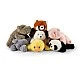 Plush Hippopotamus 29 cm. lying down LazyAnimals series