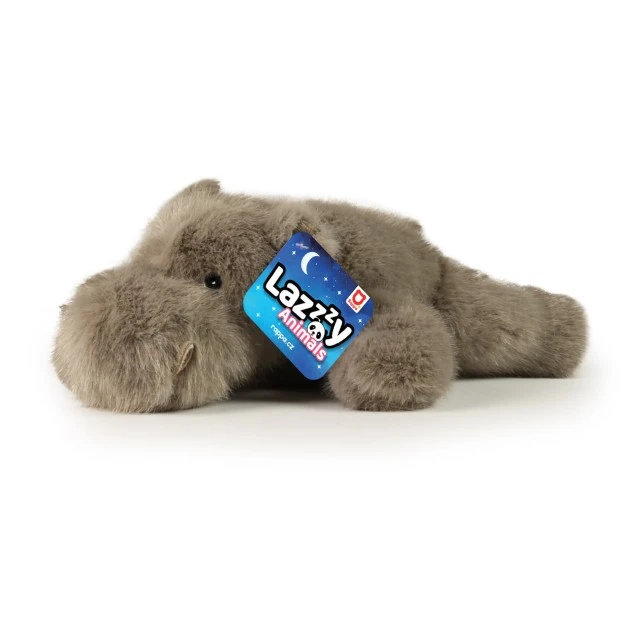 Plush Hippopotamus 29 cm. lying down LazyAnimals series