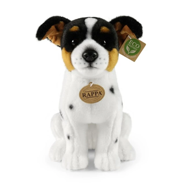 Plush dog Jack Russell Terrier sitting 29 cm. Eco friends series