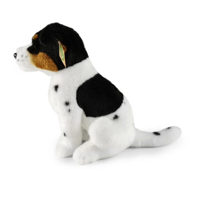 Plush dog Jack Russell Terrier sitting 29 cm. Eco friends series