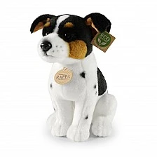 Plush dog Jack Russell Terrier sitting 29 cm. Eco friends series