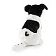 Plush dog Jack Russell Terrier sitting 29 cm. Eco friends series