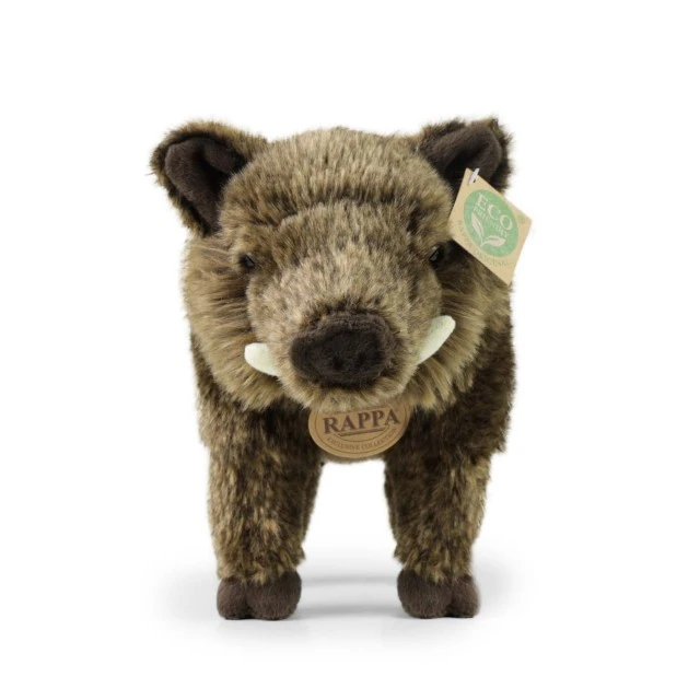 Plush Wild Boar Standing 30 cm. Eco Friends Series
