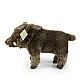 Plush Wild Boar Standing 30 cm. Eco Friends Series
