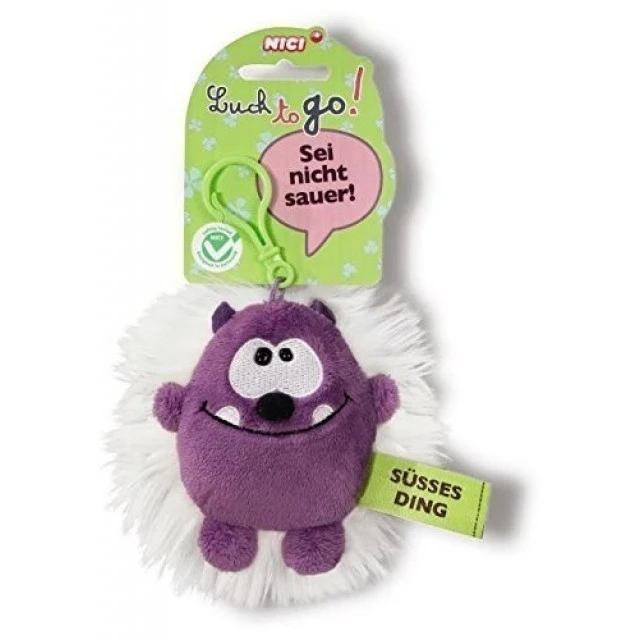 Keychain Goblin purple/white 10 cm.