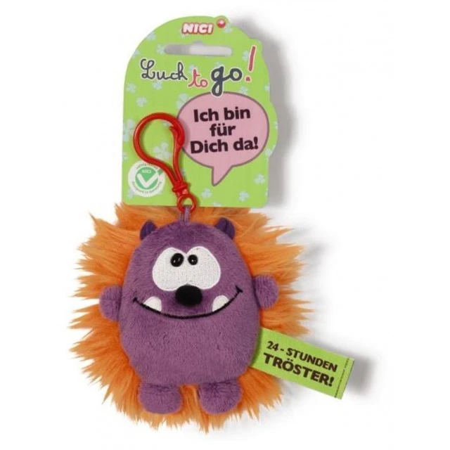 Keychain Goblin purple/orange 10 cm.