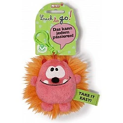 Keychain Goblin pink/orange 10 cm.