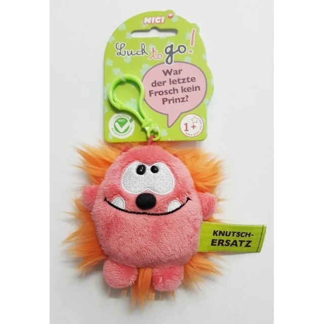 Keychain Goblin pink/orange 10 cm.