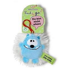 Keychain Goblin blue/white 10 cm.
