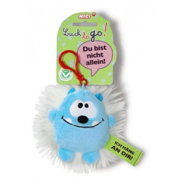 Keychain Goblin blue/white 10 cm.