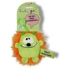 Keychain Goblin green/orange 10 cm.