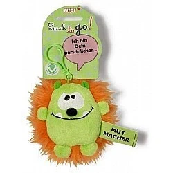 Keychain Goblin green/orange 10 cm.