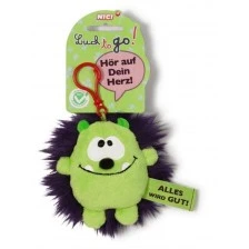 Keychain Goblin green/purple 10 cm.