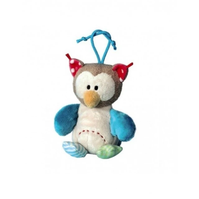 Plush owl with string 15 cm