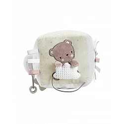 Plush cube Dream Big Beige
