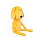 Soft cuddly toy Dog 58cm orange 81987