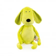 Soft cuddly toy Dog 58cm green 81988