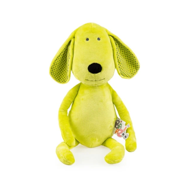 Soft cuddly toy Dog 58cm green 81988