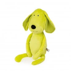 Soft cuddly toy Dog 58cm green 81988