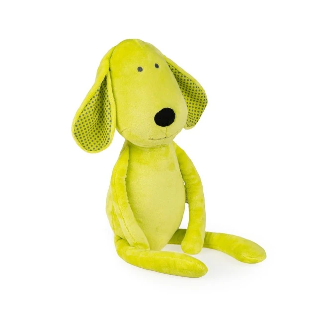 Soft cuddly toy Dog 58cm green 81988