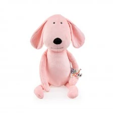 Soft cuddly toy Dog 58cm pink 81989
