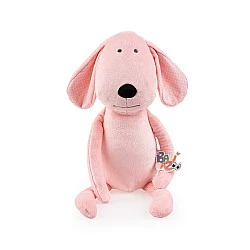 Soft cuddly toy Dog 58cm pink 81989