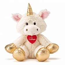 Plush unicorn Goldie Size: 17 cm