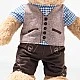 Ben Teddy bear in Bavarian costume Size: 30 cm Class: Friends