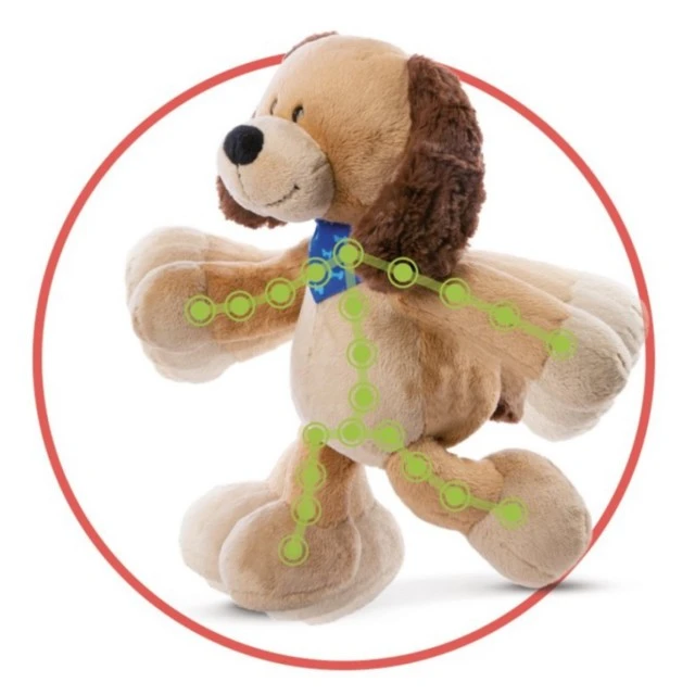 Moving plush dog Barki NICI Size: 30 cm