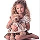 Teddy bear with dress Size: 35 cm