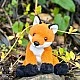 CUDDLE CUB FOX Brand: Charlie Bears Size: 13 cm