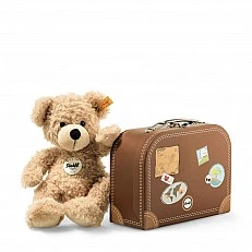 Fynn Teddy bear in suitcase Size: 28 cm Class: Friends