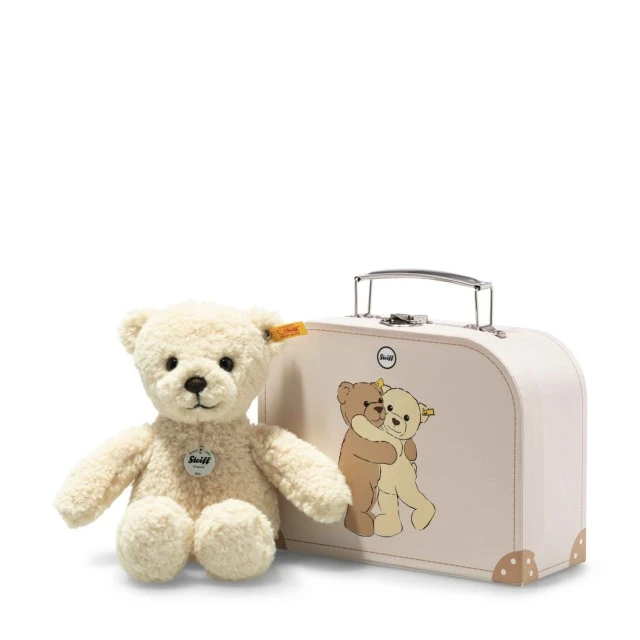 Mila Teddy bear in suitcase Size: 21 cm Class: Friends