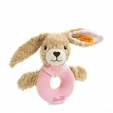 Hoppel rabbit grip toy with rattle Size: 12 cm Class: Friends