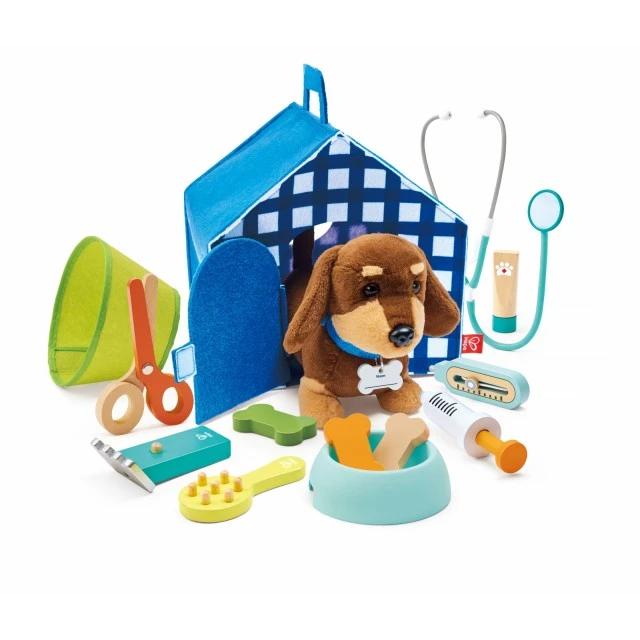 Play set, Hape, Veterinary set, 16 pieces
