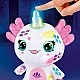 Creative set, Canal Toys, Plush toy for coloring, Axolotl with light-up horn