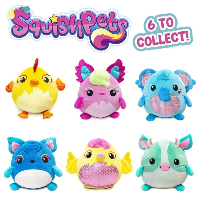 Squishpets plush toy Craze 30 cm six different models