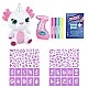 Creative set, Canal Toys, Plush toy for coloring, Axolotl with light-up horn