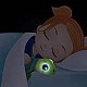 Plush turtle with glowing eyes