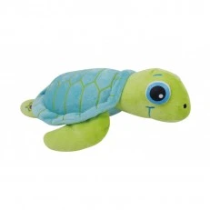 Plush turtle with glowing eyes