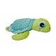 Plush turtle with glowing eyes
