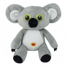 Plush koala with glowing eyes