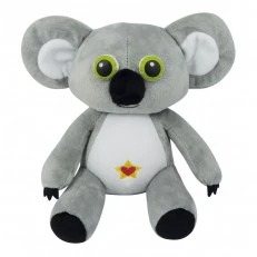 Plush koala with glowing eyes